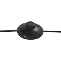 Beliani Stehlampe Schwarz aus Metall Verstellbarer Arm und Schirm Industrie Stil Wohnzimmer Schlafzimmer Home Office