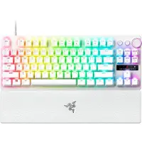 Razer Huntsman V3 Pro Tenkeyless Kabelgebundene Gaming-Tastatur, Weiß, US-Layout