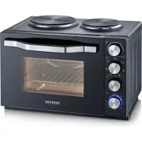 Severin TO 2074, 30 l, Schwarz, Freistehend, Drehregler, 120 min, 2500 W