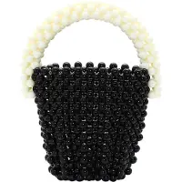 Koosh damen handtasche - schwarz wollweiss