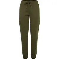 Oxmo Cargohose "Cargohose OXHenni", Damen, Gr. M, N-Gr, grün (ivy grün), Obermaterial: 73% Polyester PES. 23% Viskose CV. 4% Elasthan EL., Hosen Cargohose