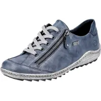Remonte Damenschuhe Schnürschuhe Sportive Sneaker Blau Freizeit, Schuhgröße:39 EU