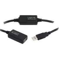 2Direct 15M USB 2.0 - USB 2.0 M/F, 15 m, USB A, USB A, USB 2.0, Männlich/Männlich, Schwarz