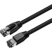 Microconnect MC-SFTP803S, 3 m, Cat8.1, S/FTP (S-STP), RJ-45, RJ-45, Schwarz