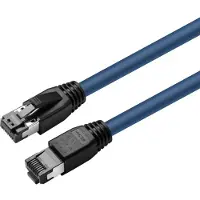 Microconnect MC-SFTP803B, 3 m, Cat8.1, S/FTP (S-STP), RJ-45, RJ-45, Blau