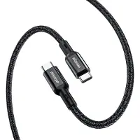 Innostyle POWERFLEX ULTRA USB-C-KABEL, SCHNELLLADUNG, THUNDERBOLT 10 Gbit/s, 100 W, Polyamid, 2 m, SCHWARZ