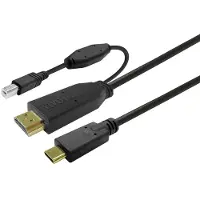 VivoLink PROUSBCHDMIUSBB10, 10 m, USB C, USB 3.2 Gen 1 (3.1 Gen 1), Schwarz