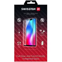 Swissten Glass Color Frame Case-Friendly iPhone XR - Black