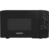 Siemens iQ300 FF020LMB2, Arbeitsplatte, Solo-Mikrowelle, 20 l, 800 W, Drehregler, Schwarz