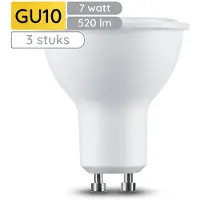 Technik GU10 LED-Spot 7W 520lm 2700K warmweiß 3 Stück