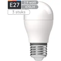 Avide LED-Lampe E27 P45 2,9W 470lm 4000K (3 St.)
