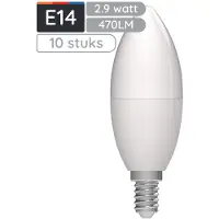 Avide LED-Kerzenlampe E14 B35 2,9W 470lm 4000K (10 St.)