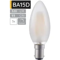 SPL LED Lampe B15 4W 320lm 2500K Dimmbar Ra93, 3 St.