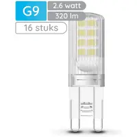 Modee Lighting G9 LED-Kapsellampe 2,6W 320lm 2700K warmweiß 16 Stück