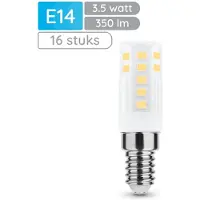 Modee Lighting E14 LED-Lampe Röhre 3,5W 350lm 2700K warmweiß 16 Stück