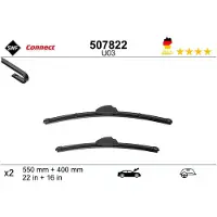 SWF U03 Scheibenwischer Wischblatt Vorne 550mm & 400mm