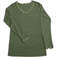 Joha - Women's Blouse I L/S 70/30 - Merinounterwäsche Gr XS oliv