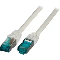 EFB Elektronik EFB MK6001.10G RJ45 Patchkabel Cat.6A S/FTP LSZH grau 10m MK600110G