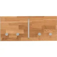 Home affaire Hakenleiste "Dura", braun (wildeiche), B:50cm H:22cm T:4,6cm, Massivholz, Hakenleisten, Hakenleiste, aus FSC-zertifiziertem Massivholz, Breite 50 oder 80 cm