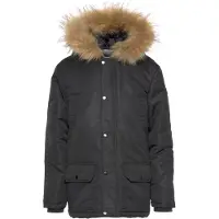Lonsdale Jungen Winterjacke mit Kapuze ROTHLEY Black 164