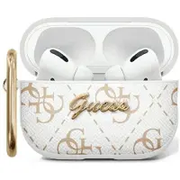 GUESS GUAP2PG4GPH AirPods Pro 2 (2022/2023) Hülle weiß/weiß 4G Hook