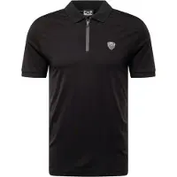 EA7 für Herren. 8NPF13_PJRGZ Premium-Poloshirt schwarz (XS), Lässig, Polyamid, Kurzarm