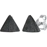 KUZZOI Ohrringe 925 Sterling Silber Dreieck in Silber | Gr.: onesize