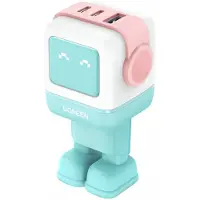 UGREEN Uno RG 65W 3-Port GaN Fast Charger pink blue, Drinnen, AC, Blau