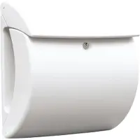 BURG-WÄCHTER Kunststoff-Briefkasten Kiel 886 W mit integriertem Zeitungsfach, A4 Einwurf-Format, EU Norm EN 13724