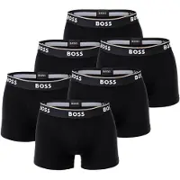 BOSS Boxershorts "Boxershort Trunk 3P Power 6er Pack", Herren, Gr. XL, schwarz, Obermaterial: 95% Baumwolle CO. 5% Elasthan EL., Unterhosen Boxershorts