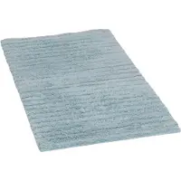 Tom Tailor Badematte HOME "Cotton Stripes" Gr. 1, blau (hellblau), H:20mm, Baumwolle, Badematten, Badematte, Uni Farben, gestreift, reine Baumwolle, Hoch-Tief Effekt