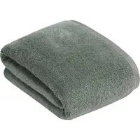 Bugatti Badetuch "Prato", grün (sage), B:100cm L:150cm, Walkfrottier, Obermaterial: 100% Baumwolle, Handtücher, Badetuch, Uni Farben, mit melierter Optik im Saum