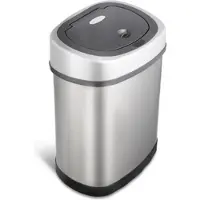 Rijoka Sensor Mülleimer 12L – Edelstahl – Soft Close – Fingerabdruck frei – Modern Design
