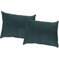 Wirth Dekokissen "Sepino" Gr. 1, blau (blau, gemustert), B:40cm L:40cm, Baumwolle, Polyester, Dekokissen_Sitzkissen_Kissenhüllen, Dekokissen, Kissenhülle ohne Füllung, 2 Stück