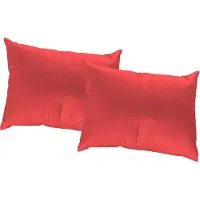 Wirth Dekokissen Gr. 1, rot (rot, unifarben), B:40cm L:40cm, Kunstfaser, Dekokissen_Sitzkissen_Kissenhüllen, Dekokissen, Kissenhülle ohne Füllung, 2 Stück
