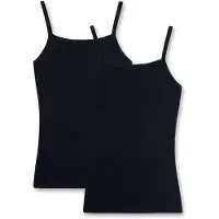 Sanetta Unterhemd "Unterhemd 2er Pack", Jungen, Gr. 164, N-Gr, schwarz, Obermaterial: 90% Baumwolle CO. 10% Elasthan EL., Unterhemden Unterhemd