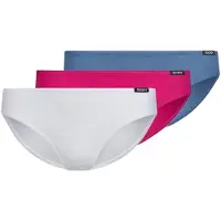 Skiny Slip "Slip 3er Pack", Jungen, Gr. 140, bunt (blau, elfenbein, rosa), Obermaterial: 95% Baumwolle CO. 5% Elasthan EL., Unterhosen Slip