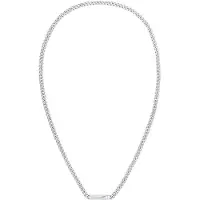 Calvin Klein Kette mit Anhänger "Schmuck Edelstahl Halsschmuck Halskette Panzerkette ICONIC ID", silber (edelstahlfarben), Halsketten, Herren, Edelstahl, L: 61, Kette mit Anhänger