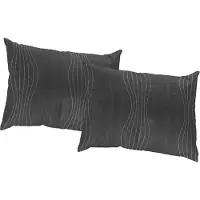 Wirth Dekokissen "Riccia" Gr. 1, bunt (grau, silberfarben, gemustert), B:40cm L:40cm, Baumwolle, Polyester, Dekokissen_Sitzkissen_Kissenhüllen, Dekokissen, Kissenhülle ohne Füllung, 2 Stück