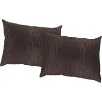 Wirth Dekokissen "Riccia" Gr. 1, lila (braun, lila, gemustert), B:40cm L:40cm, Baumwolle, Polyester, Dekokissen_Sitzkissen_Kissenhüllen, Dekokissen, Kissenhülle ohne Füllung, 2 Stück