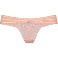 Vivance Stringpanty "Francesca", Damen, Gr. 44/46, rot (lachs), Microfaser, Obermaterial: 88% Polyamid, 12% Elasthan, figurbetont, Unterhosen Stringpanty, mit feinem Herzaccessoire