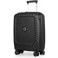 Hauptstadtkoffer Kotti - Kabinenkoffer 55x40x20 cm Trolley 4 Rollen, leichtes Handgepäck, Koffer Flugreise Gepäck 10-12 kg, robuste PP-Hartschale, TSA,Schwarz