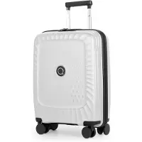 Hauptstadtkoffer Kotti - Kabinenkoffer 55x40x20 cm Trolley 4 Rollen, leichtes Handgepäck, Koffer Flugreise Gepäck 10-12 kg, robuste PP-Hartschale, TSA,Weiß