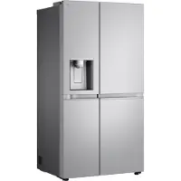 LG Side-by-Side, Energieeffizienz: C, silber (metal sorbet), B:91,3cm H:179cm T:73,5cm, Kühlschränke, Eis-, Crushed Ice- und Wasserspender mit Wassertank, NoFrost, Side-by-Side, Topseller