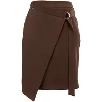 Suri Frey Wickelrock "Wickelrock SFY Freyday", Damen, Gr. L, braun (barolo 629), Obermaterial: 97% Polyester PES. 3% Elasthan EL., Röcke Wickelrock