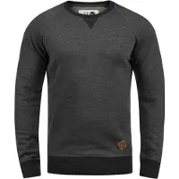 !Solid Kapuzenpullover SOLID "Hoodie SDVitu", Herren, Gr. S, grau (med grau m), Obermaterial: 60% Baumwolle CO. 40% Polyester PES., Pullover Kapuzenpullover