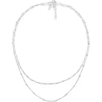 Elli Ketten-Set "Halskette Choker Set (2tlg) Figaro Panzer Kugel 925 Silber" Gr. 36, silber, Halsketten, Damen, ohne Stein, Silber 925 (Sterlingsilber), Ketten-Set
