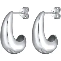 Elli Paar Ohrstecker "Ohrringe Ohrstecker Tropfen 925 Silber" Gr. 23, silber, Ohrringe, Damen, 23, ohne Stein, Silber 925 (Sterlingsilber), Paar Ohrstecker
