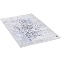 Tom Tailor Badematte HOME "Oriental Bath SIX", blau, H:7mm, Polyester, Badematten, Badematte, Badteppich, Orient-Optik, Vintage Design, waschbar