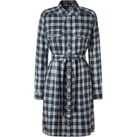 Pepe Jeans für Damen. PL953606 Polys navy Kleid (M), Lässig, Viskose, Langarm, Marine